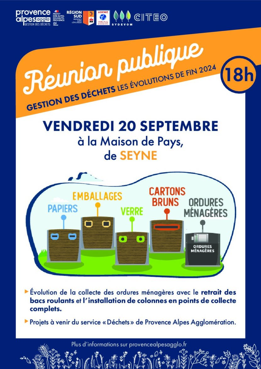 REUNION PUBLIQUE GESTION DES DECHETS