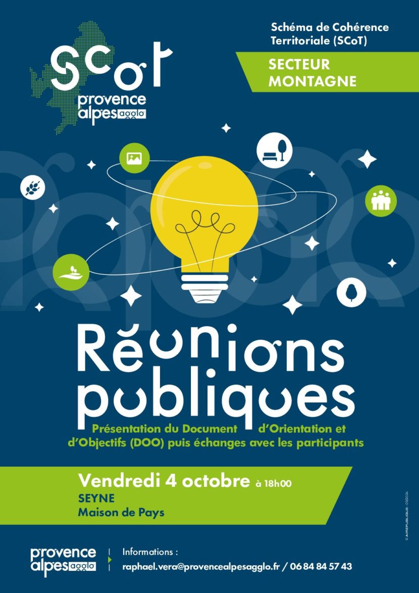 Invitation réunions publiques SCoT PAA le 4 octobre