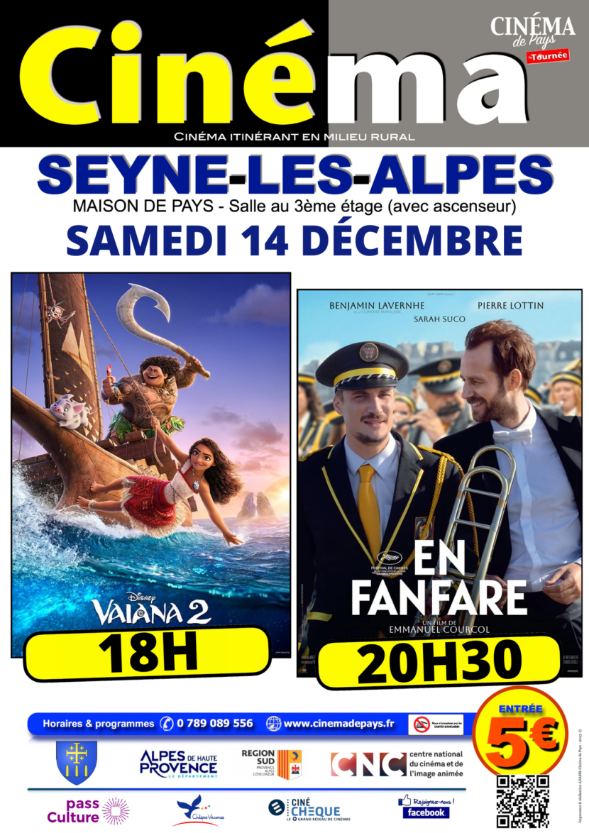 CINEMA DE PAYS LE 14 DECEMBRE 2024