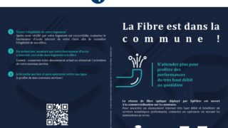 LA FIBRE EST DANS LA COMMUNE !