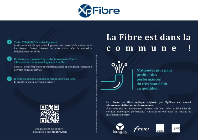 LA FIBRE EST DANS LA COMMUNE !